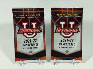 2021-22 Bowman University Basketball Card Pack