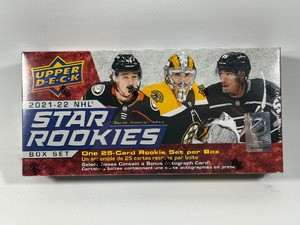 2021-22 NHL Upper Deck Star Rookies Hockey Box Card Ser