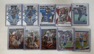 10-Card Detriot Lions Rookie Football Card Lot