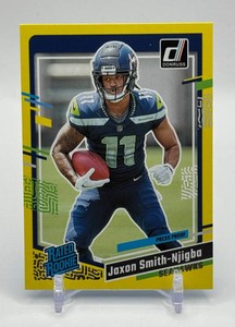 Jaxon Smith-Njigba RC 2023 Donruss Yellow Press Proof Rookie Football Card No. 390