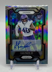 Ivan Pace Jr. RC Auto 2023 Prizm Minnesota Vikings Rookie Football Card No. 366