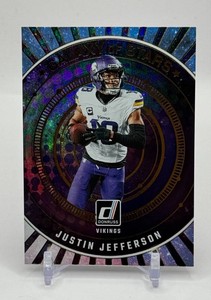 Justin Jefferson 2024 Donruss Galaxy Of Stars Insert Minnesota Vikings Football Card No. GOS-JJE