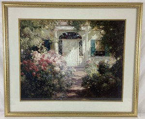 Abbot Fuller Graves Dorway and Garden Framed Artwork  - 36 W x 30.5 H