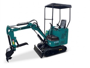 New 2026 CFG H16R Gas-Powered Mini Excavator  15 HP Rato Engine, Push Blade & Auxiliary Hydraulics