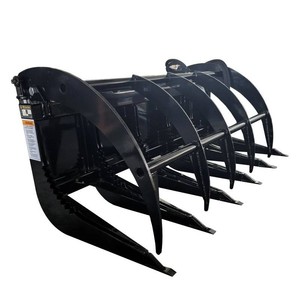 New 2026 Wolverine 72 Root Rake Clam Grapple Attachment for Skid Steer Loader LR72