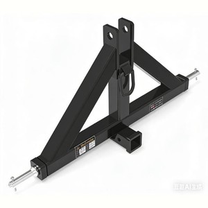 New 2026 Wolverine 3-Point Category 1 Trailer Receiver Hitch Adapter  Standard 2 Receiver (TQH-26-01C)