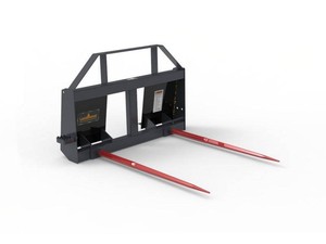 New 2026 LandHonor Skid Steer(Universal Quick Attach) Dual Bale Spear - 2,500 Lb Capacity