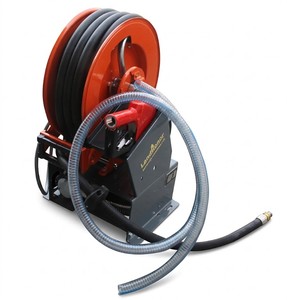 New 2026 LandHonor LHR-DFP10 Diesel Fuel Transfer Pump w 49ft Hose Reel