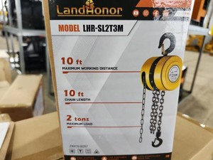 New 2026 LandHonor 2-Ton Manual Hand Chain Hoist - 10ft Lift (Model LHR-SL2T3M)