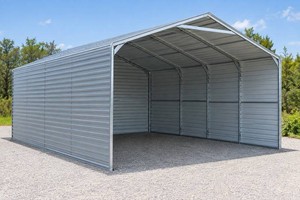 New 2026 Landhonor 21 x 20 x 12 Heavy-Duty Metal Carport & Equipment Shelter (Model LHR-CP2020FBC)