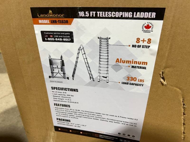 Landhonor Telescoping Ladder (LHR-TL638)