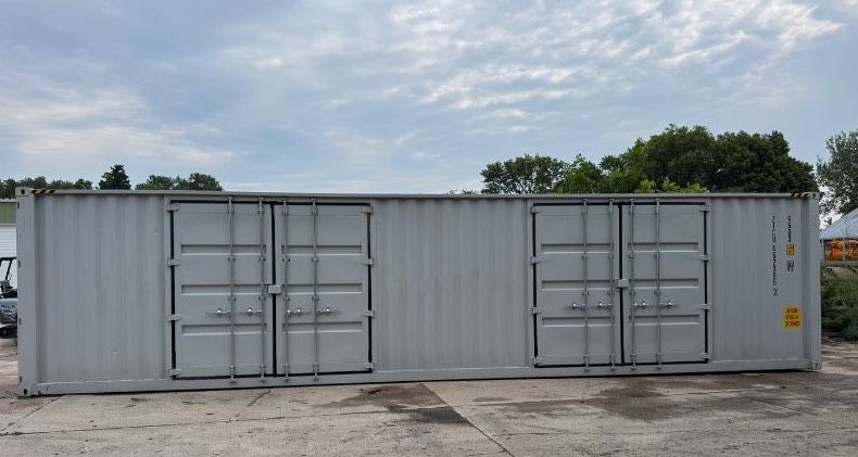 ZTCU4523952  40 Ft Shipping Container with 2 Side Doors, 40HC, Single Trip 