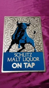 Vintage Schlitz mirror signage