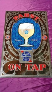 Vintage Pabst mirror sign