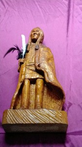 Native American style wood carving