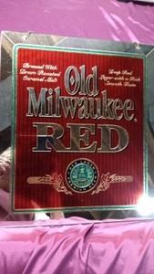 Old Milwakee Red beer mirror