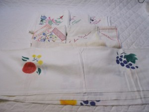 Vi tagged towels & tablecloth