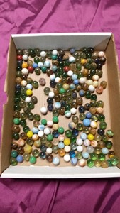 Vintage marbles (some with uranium)