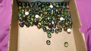 Marbles with 3 steelies and 2 shooters