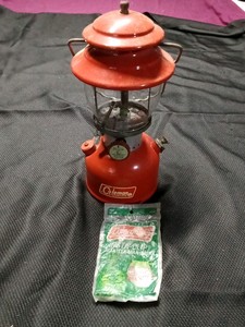 1968 red Coleman lantern