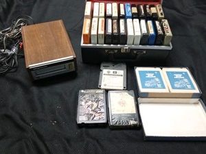 Vintage 8-tracks and 8-track recorder ( WORKS) and 8-track case