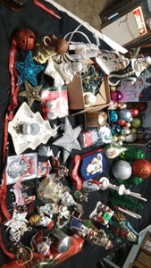 Lot of Christmas decorations