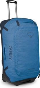 $360 Osprey Transporter 90L Wheeled Travel Duffel Bag - Large Lightweight Rolling Suitcase for Men and Women, Blue FlameNocturnal Blue