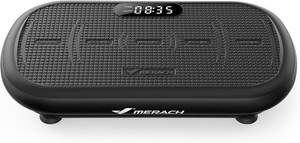 $170 MERACH Vibration Plate Exercise Machine, Vibration Plate 440 Lbs Capacity, Bluetooth and Silicone Pedal, Stimulate Deep Fat, Vibration Plate for Lymphatic Drainage, Vibrating for Weight Loss