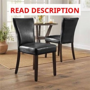 Set of 2 Wingback Parsons Chairs