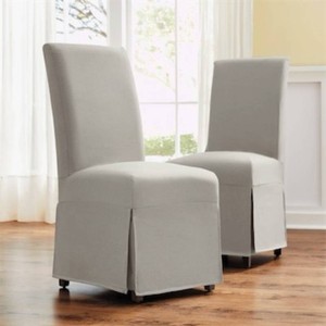 $229 Janie Set of 2 Skirted Dining Chairs