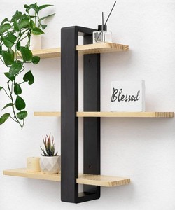 SUMGAR Floating Shelves for Wall Wood, 3 Tier Adjustable Plant Shelf Unit  20 Inch All Pine Wood, Decorative Shleving, Plants Photos Display, for Living Room, Bedroom, Office, Bathroom