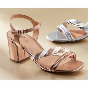 Size 36 Midnight Velvet Metallic Multi Sandal