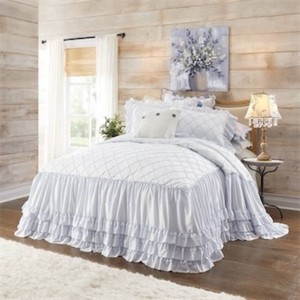 Josie Skirted Bedspread-Queen