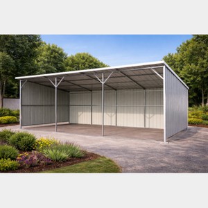 2026 K2512 Unused&nbsp 25FTx12FT Livestock Metal Shed