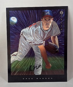 Greg Maddux Autographed 1997 Zenith #6 Oversized Baseball Card