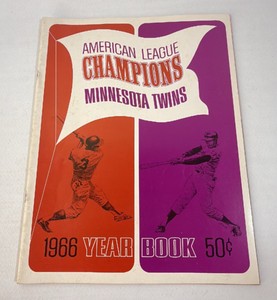 1966 Minnesota Twins Baseball Vintage Yearbook