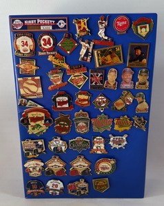 HUGE 60 Pin Minnesota Twins Baseball Collection - Kirby Puckett, World Series, Hall of Fame, Metrodome and More