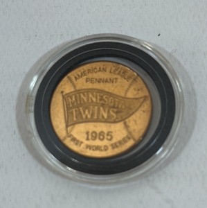 1965 Minnesota Twins Twin City Federal Vintage Baseball Coin
