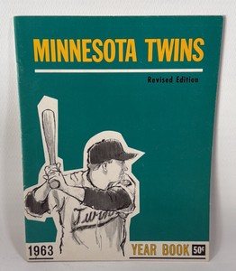 1963 Minnesota Twins Baseball Yearbook - great condition, vintage