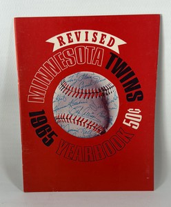 1965 Minnesota Twins Vintage Baseball Yearbook - great condition