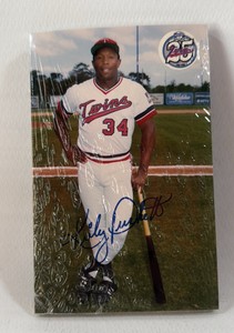 1986 Minnesota Twins Post Card Set RARE wKirby Puckett on front 25 Year Anniversary Set - Vintage Baseball