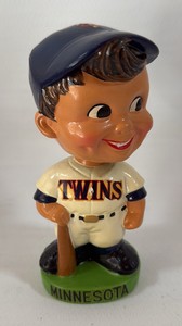 1962 Vintage Minnesota Twins Baseball Japanese Nodder Bobblehead - BEAUTIFUL Condition