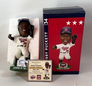 Kirby Puckett Legends of the Dome Bobblehead New In Box - Minnesota Twins