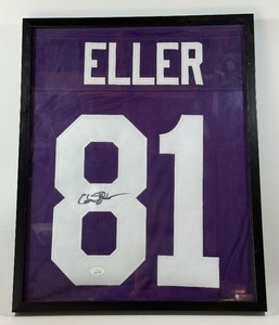 Carl Eller Autographed Minnesota Vikings Jersey w JSA Authentication Framed 17x21
