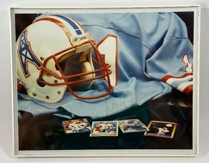 Warren Moon Autographed Football Photo