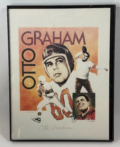 Otto Graham Autographed Limited Edition 1500 Football Photo