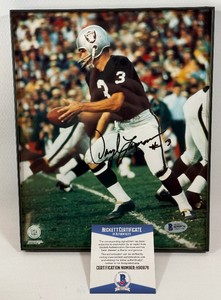 Daryle Lamonica Autographed w Beckett Authentication Football Photo