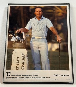 Gary Player Autographed Golf Photo
