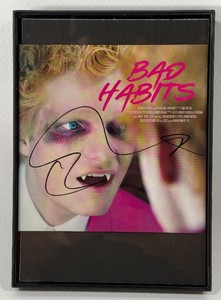 Ed Sheeran Autographed Bad Habits CD Album Cover, Framed