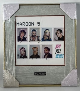 Maroon 5 Band Autographed Print Custom Framed - Adam Levine